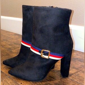 Liliana Faux Suede Heeled Bootie